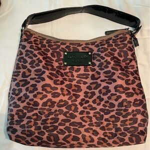 Y2K Leopard Print Kate Spade Shoulder Purse